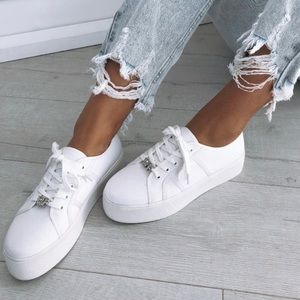 White Fox Boutique Roquette Diamanté Sneakers